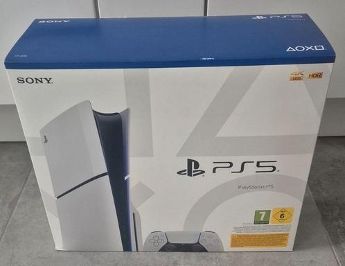 PS5 slim cd edition console in nieuwstaat met garantie, Games en Spelcomputers, Spelcomputers | Sony PlayStation 5, Zo goed als nieuw