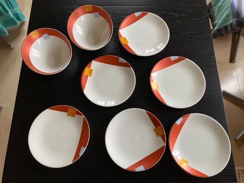 6 borden en 2 kommen Steelite, Huis en Inrichting, Keuken | Servies, Gebruikt, Bord(en), Overige stijlen, Ophalen of Verzenden