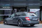 Mercedes-Benz C 63 AMG 6.2 V8 7G-Tronic / LICHTE VRACHT, Auto's, Mercedes-Benz, Automaat, Achterwielaandrijving, Blauw, Leder