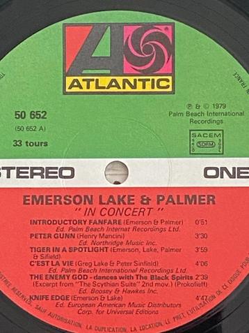 lp EMERSON LAKE & PALMER IN CONCERT uit 1979 beschikbaar voor biedingen