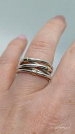 Zilveren Pandora ring Rope, Goud, Goud, Ophalen of Verzenden, Zo goed als nieuw