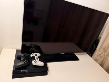 PlayStation 4 met 2 controllers en tv merk samsung