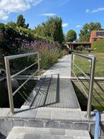 Inox leuningen 2 stuks, Ophalen, Zo goed als nieuw, Minder dan 2 meter