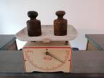 Balance lissex 1950 Suisse avec deux poids déco cuisine, Antiquités & Art, Enlèvement ou Envoi