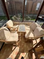 Rotan lounge set, Ophalen, 4 zitplaatsen, Gebruikt, Rotan