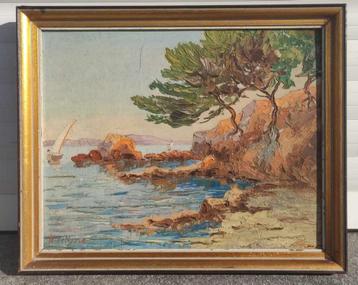 Huile sur panneau marine signe henry de nysse beschikbaar voor biedingen