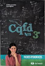 Cqfd math 3eme humanité fiches exercices, Livres, Comme neuf