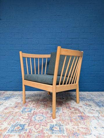 Vintage Deens design fauteuil, FDB Mobler, Ophalen, Hout