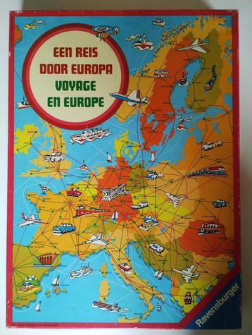 Een reis door Europa van Ravensburger. Vintage uit 1975 beschikbaar voor biedingen