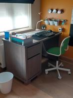 Bureau grijs hout merk Kidsmill, Gebruikt, Ophalen, Bureau