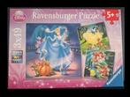 Disney Princess Puzzle - 3x49 - 5+, Ophalen of Verzenden, 10 tot 50 stukjes, Gebruikt, 4 tot 6 jaar