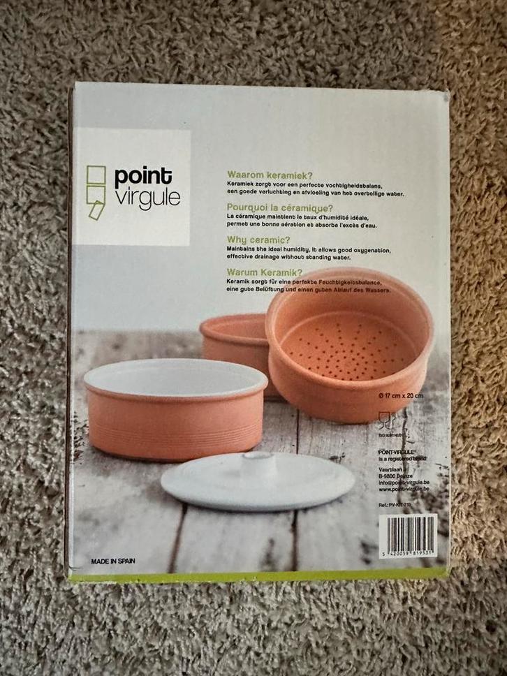 Terracotta kiemtoren - point virgule, Tuin en Terras, Bloembollen en Zaden, Ophalen