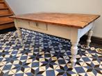 rustieke antieke salontafel table basse, Minder dan 50 cm, 100 tot 150 cm, Gebruikt, Rechthoekig