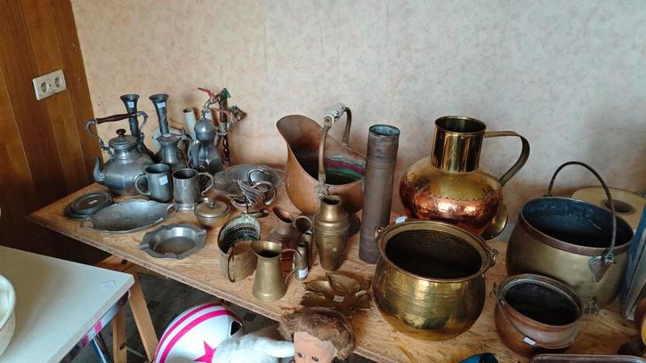 Authentiek koper & tin, Antiek en Kunst, Antiek | Brons en Koper, Ophalen