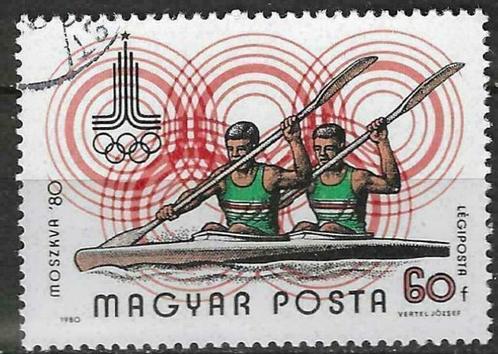 Hongarije 1980 - Yvert 430PA - Olympische Zomerspelen (ST), Timbres & Monnaies, Timbres | Europe | Hongrie, Affranchi, Envoi