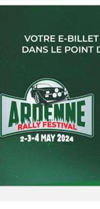 2 tickets Ardennes Rally Festival, Deux personnes, Plusieurs jours