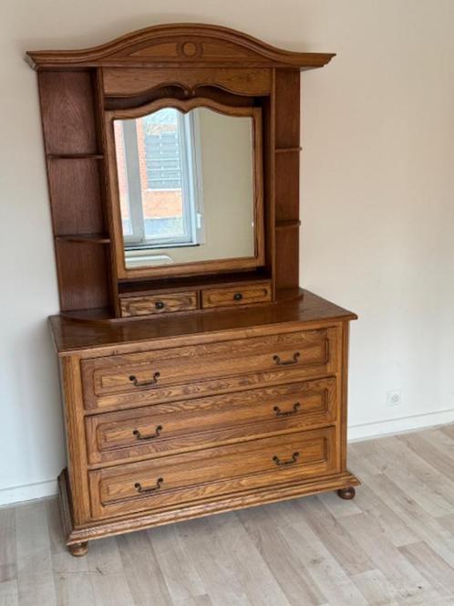 eiken commode kast met spiegel, Antiek en Kunst, Antiek | Meubels | Kasten, Ophalen
