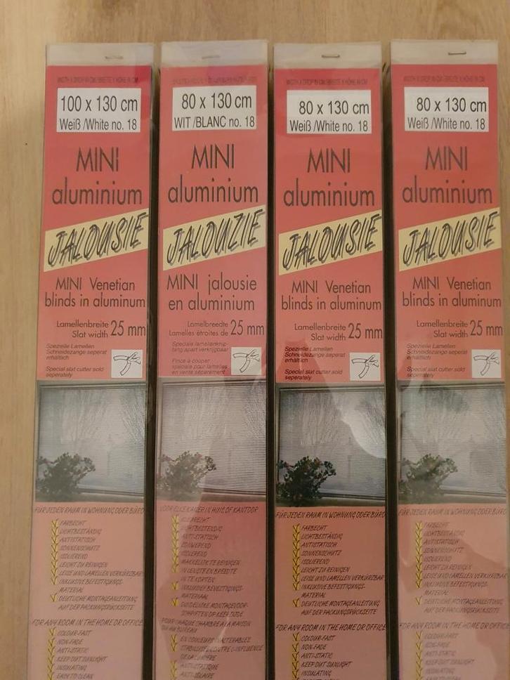 Stores vénitiens aluminium blanc, Huis en Inrichting, Stoffering | Gordijnen en Lamellen, Nieuw, Wit, Ophalen