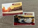 2 tickets riviercruise Seine Parijs (Bateaux Mouches), Twee personen, Ticket of Toegangskaart