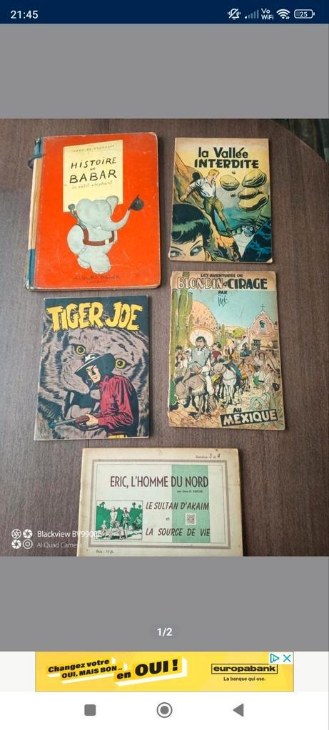 Oude stripboeken, Boeken, Stripverhalen, Gelezen, Ophalen