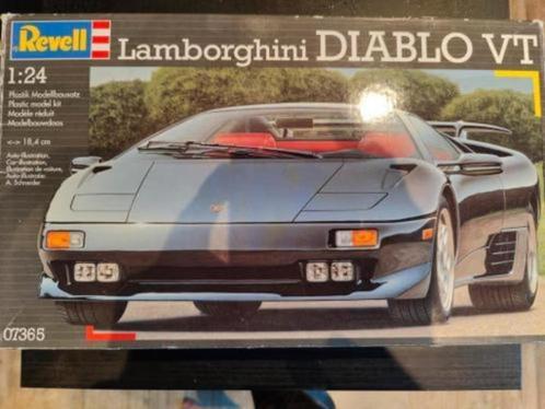 Lamborghini Diablo VT modelbouw – Revell 1:24, Hobby en Vrije tijd, Modelauto's | 1:24, Zo goed als nieuw, Auto, Revell, Ophalen of Verzenden