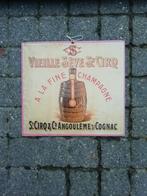 Reclamebordje karton cognac, Verzamelen, Ophalen of Verzenden, Zo goed als nieuw, Reclamebord