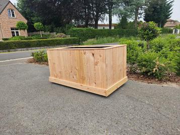fijngezaagd douglas houten planten bak custom made, Tuin en Terras, Bloembakken en Plantenbakken, 100 cm of meer, Nieuw, Ophalen of Verzenden