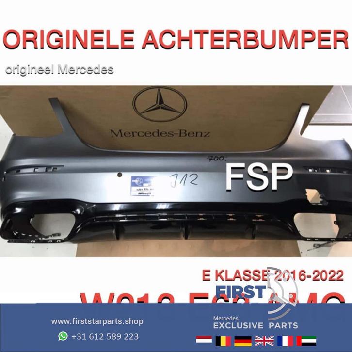 W213 S213 E63 AMG ACHTERBUMPER + DIFFUSER Mercedes E Klasse, Auto-onderdelen, Carrosserie, Bumper, Mercedes-Benz, Achter, Gebruikt