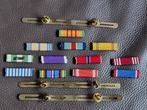 Lot diminutifs médailles US et 3 supports, Enlèvement ou Envoi, Armée de terre, Ruban, Médaille ou Ailes