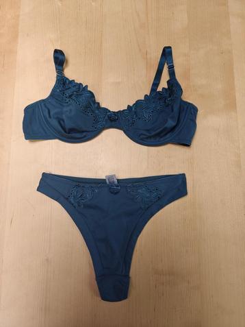 Lingerieset petrol maat B80 + S, Nieuw! beschikbaar voor biedingen