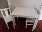 Kindertafel en 2 stoelen, Kinderen en Baby's, Kinderkamer | Tafels en Stoelen, Ophalen, Gebruikt, Stoel(en)