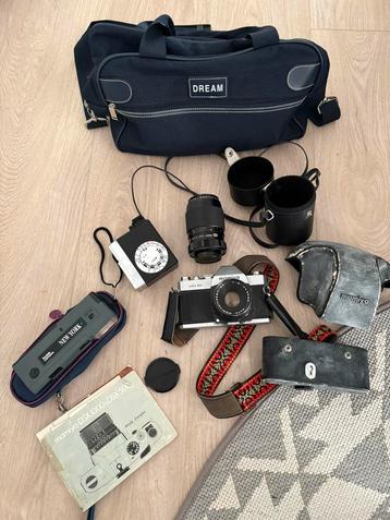 Vintage fotoapparatuur: Mamiya DSX500 & extra Lens, Toshiba, beschikbaar voor biedingen