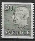 Zweden 1951/1952 - Yvert 358 - Koning Gustav VI (ST), Zweden, Verzenden, Gestempeld