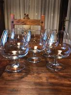 Cognac Franse glazen 5 stuks, Ophalen of Verzenden, Zo goed als nieuw