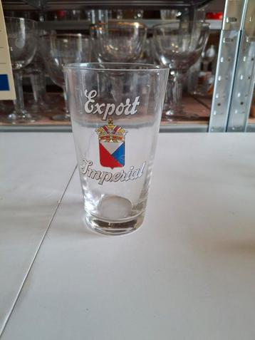 Oud bierglas export imperial decalco, Enlèvement ou Envoi