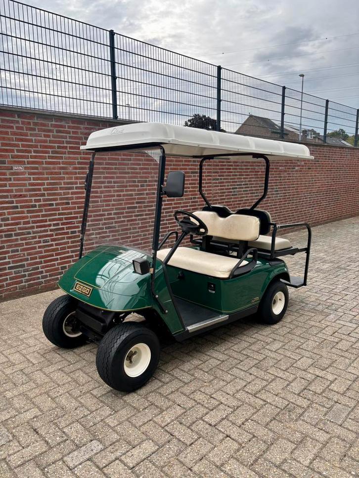 Prachtige Benzine 4 persoons Golfkar, Sport en Fitness, Golf, Zo goed als nieuw, Golfkar, Overige merken, Ophalen of Verzenden