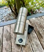 Buitenlamp met bewegingssensor grijs., Ophalen, Netvoeding