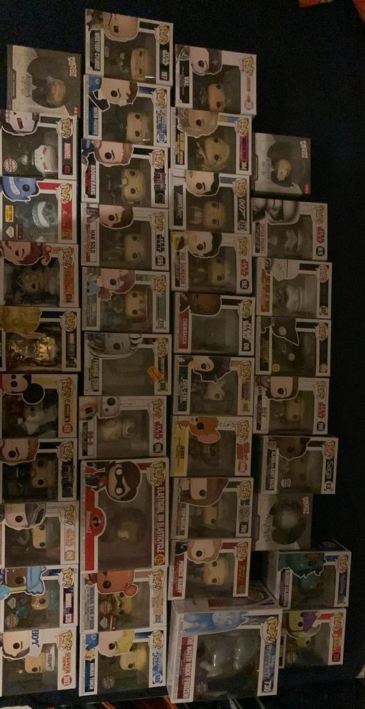Volledige collectie Funko Pop’s, Verzamelen, Poppetjes en Figuurtjes, Zo goed als nieuw, Ophalen