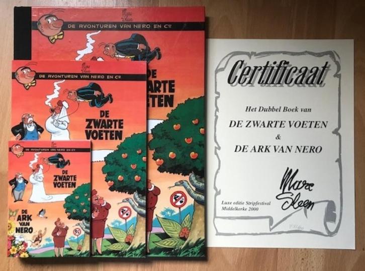3x NERO - ARK/VOETEN - MIDDELKERKE SLEEN GESIGNEERD 100 EX, Boeken, Stripverhalen, Zo goed als nieuw, Meerdere stripboeken, Ophalen of Verzenden