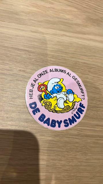 Peyo smurfen babysmurf sticker, Enlèvement ou Envoi, Schtroumpfs