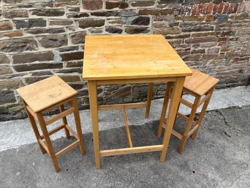 IKEA Björkudden hoge tafel en 2 Oddvar-krukken, Huis en Inrichting, Tafels | Statafels, Gebruikt, Ophalen