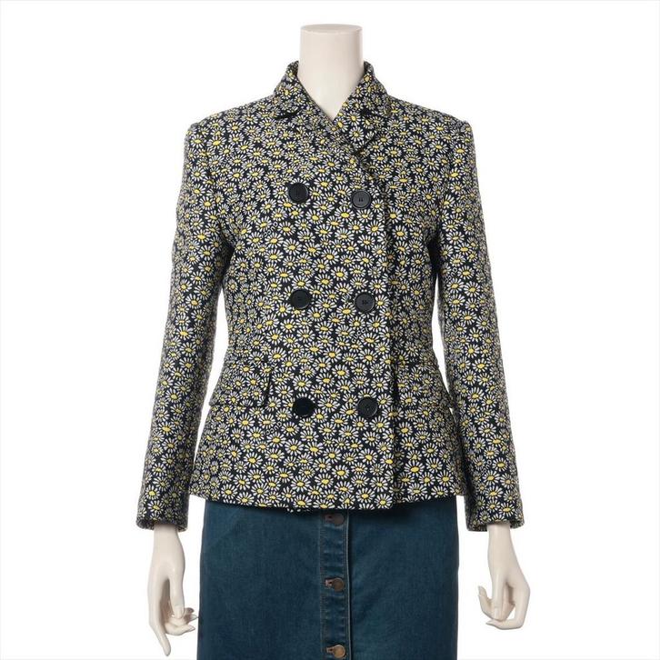 Blazerjack met bloemenprint van Gucci, Kleding | Dames, Jasjes, Kostuums en Pakken, Gedragen, Kostuum of Pak, Maat 36 (S), Zwart