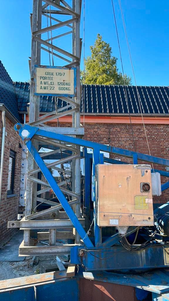 Bouwkraan 18 mtr hoog 23 mtr vlucht, Doe-het-zelf en Bouw, Overige Doe-Het-Zelf en Bouw, Gebruikt, Ophalen