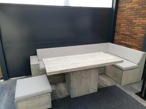 Lounge dining set tuinset steigerhout dinner table tuintafel, Zakelijke goederen, Horeca | Meubilair en Inrichting, Ophalen of Verzenden