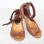 Mooie Vintage Leren Airstep Sandalen s15 (Maat 40) € 30,-, Bruin, Verzenden, Airstep, Sandalen of Muiltjes