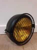 Koplamp geel zwart caferacer bobber scrambler + roosterKopla, Ophalen of Verzenden, Nieuw