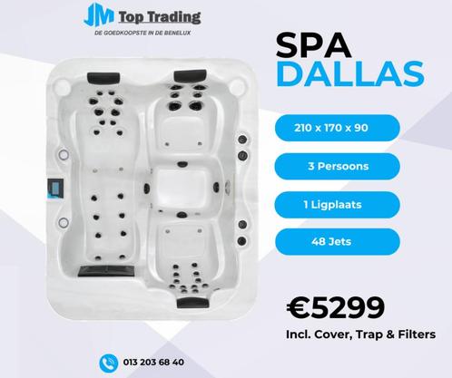 Jacuzzi Dallas (Balboa) - 3 pers - 210x170cm - 48 jets, Tuin en Terras, Zwembad-toebehoren, Nieuw, Filter, Ophalen of Verzenden
