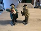 Laurel en Hardy beelden set (20-21 cm), Ophalen of Verzenden, Zo goed als nieuw, Film, Actiefiguur of Pop