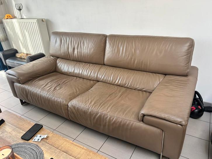 Set van 2 zetels en een zetelstoel (2-zit en 3-zit), Huis en Inrichting, Zetels | Zetels, Gebruikt, Rechte bank, Driepersoons