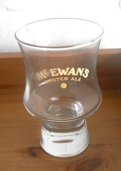 4 Mc EWANS  glazen - Scotch Ale - 1,75 euro per glas, Verzamelen, Glas en Drinkglazen, Zo goed als nieuw, Bierglas, Ophalen